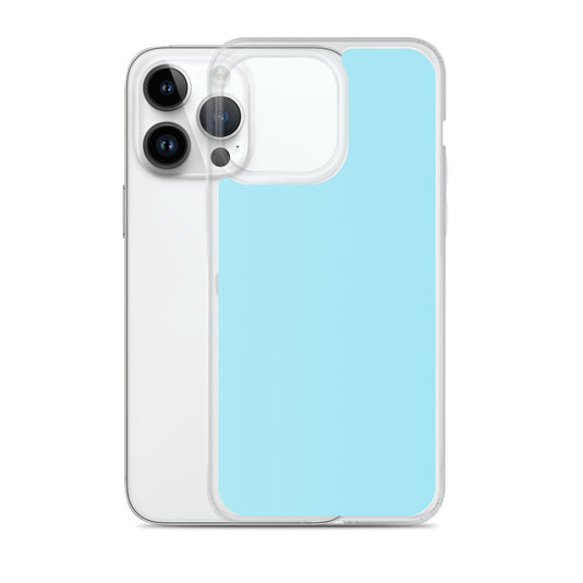 Plain Color Blizzard Blue iPhone Case Clear Bump Resistant CREATIVETECH