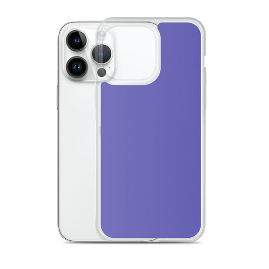 Slate Blue Purple iPhone Clear Thin Case Plain Color CREATIVETECH