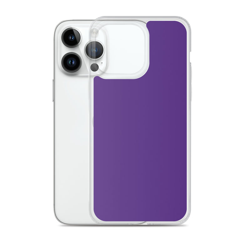 Load image into Gallery viewer, Indigo Purple iPhone Clear Thin Case Plain Color CREATIVETECH
