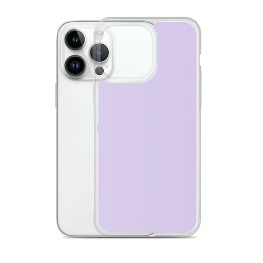 Fog Violet Purple  iPhone Clear Thin Case Plain Color CREATIVETECH