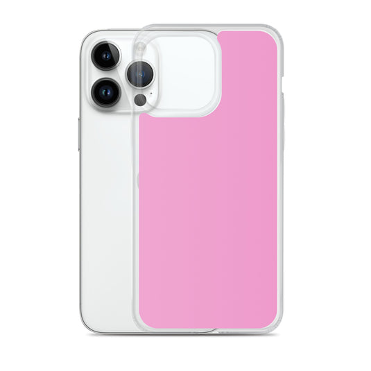 Lavender Rose Pink iPhone Clear Thin Case Plain Color CREATIVETECH