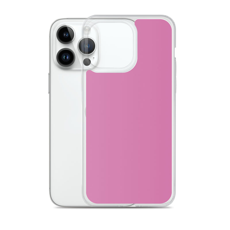 Load image into Gallery viewer, Hopbush Pink iPhone Clear Thin Case Plain Color CREATIVETECH