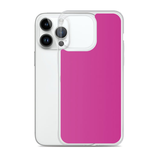 Medium Red Violet iPhone Clear Thin Case Plain Color CREATIVETECH