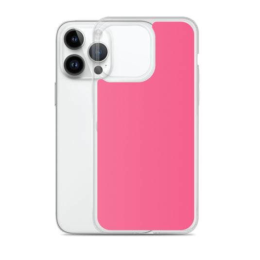 Brink Pink iPhone Clear Thin Case Plain Color CREATIVETECH