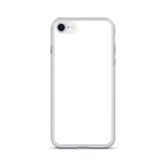 Plain Color White iPhone Case Clear Bump Resistant Flexible CREATIVETECH