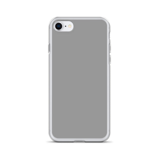 Plain Color Nobel Grey iPhone Case Clear Bump Resistant Flexible CREATIVETECH