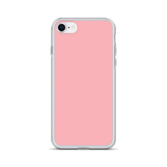 Plain Color Light Pink iPhone Case Clear Bump Resistant Flexible CREATIVETECH