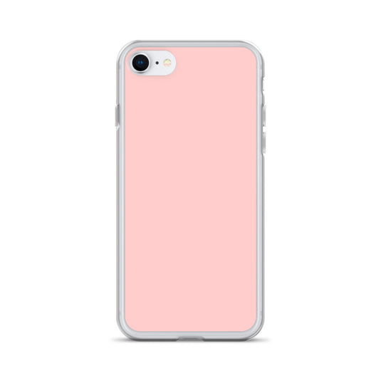 Plain Color Cosmos Pink iPhone Case Clear Bump Resistant Flexible CREATIVETECH