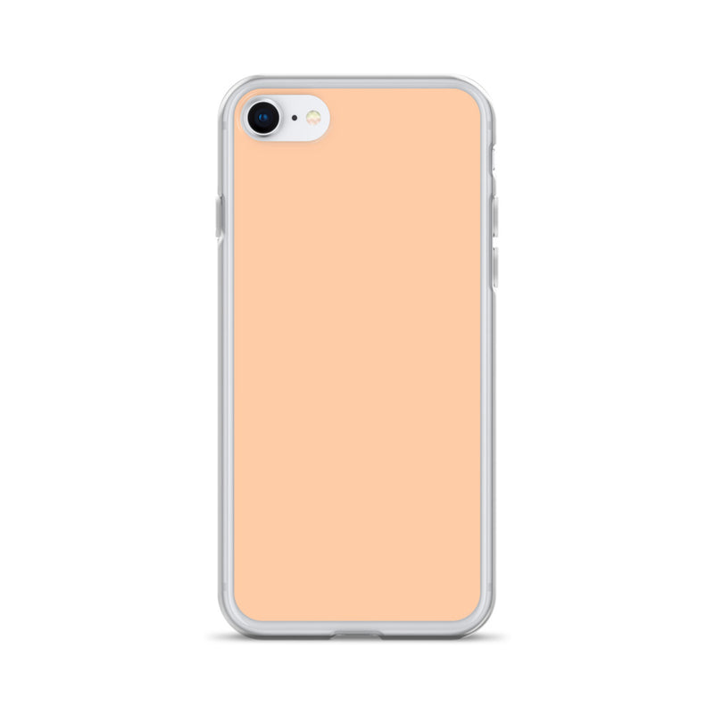 Load image into Gallery viewer, Plain Color Peach Orange iPhone Case Clear Bump Resistant Flexible CREATIVETECH