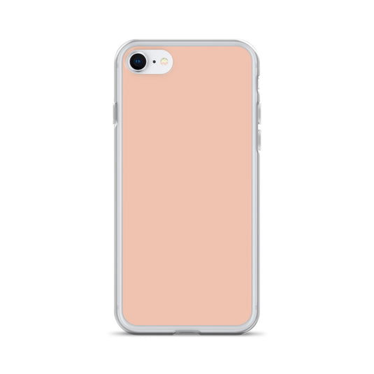 Plain Color Zinnwaldite Pink iPhone Case Clear Bump Resistant Flexible CREATIVETECH