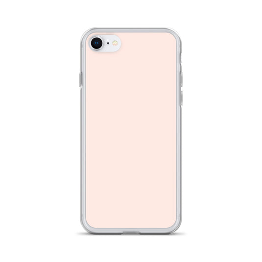 Plain Color Wisp Pink iPhone Case Clear Bump Resistant Flexible CREATIVETECH