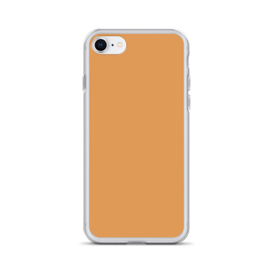 Plain Color Classy Orange iPhone Case Clear Bump Resistant Flexible CREATIVETECH