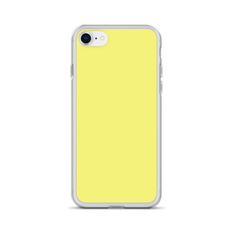 Load image into Gallery viewer, Plain Color Dolly Yellow iPhone Case Clear Bump Resistant CREATIVETECH