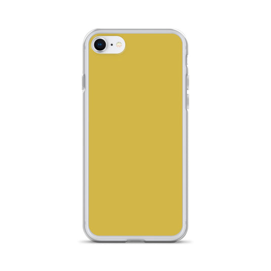 Plain Color Old Gold Yellow iPhone Case Clear Bump Resistant CREATIVETECH