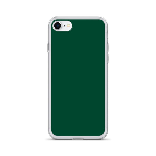 Plain Color British Racing Green iPhone Case Clear Bump Resistant CREATIVETECH