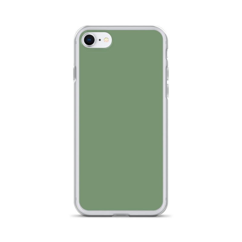 Load image into Gallery viewer, Plain Color Amulet Green iPhone Case Clear Bump Resistant CREATIVETECH