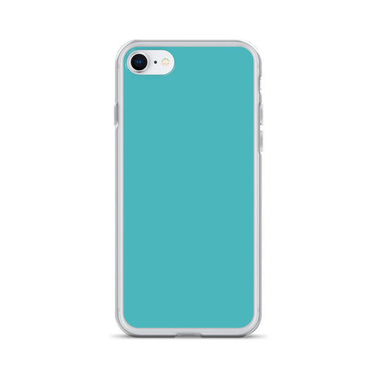 Plain Color Viking Blue iPhone Case Clear Bump Resistant CREATIVETECH