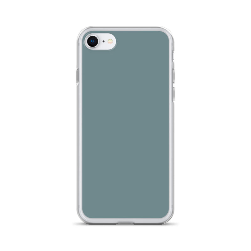 Load image into Gallery viewer, Plain Color Gothic Blue iPhone Case Clear Bump Resistant CREATIVETECH