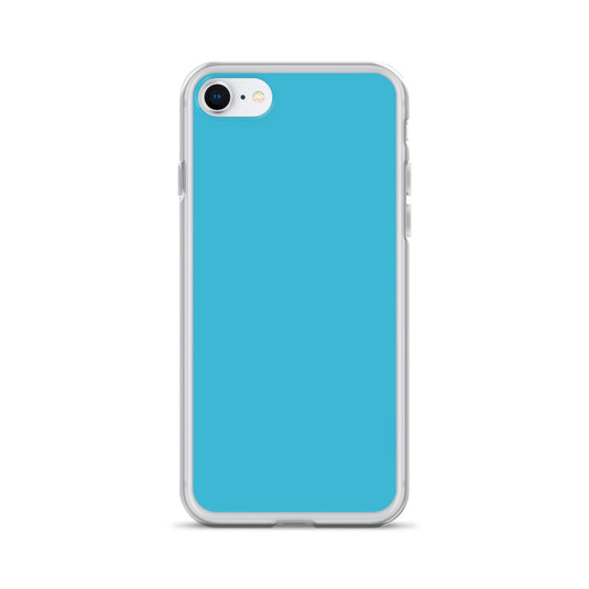 Plain Color Sky Blue iPhone Case Clear Bump Resistant CREATIVETECH