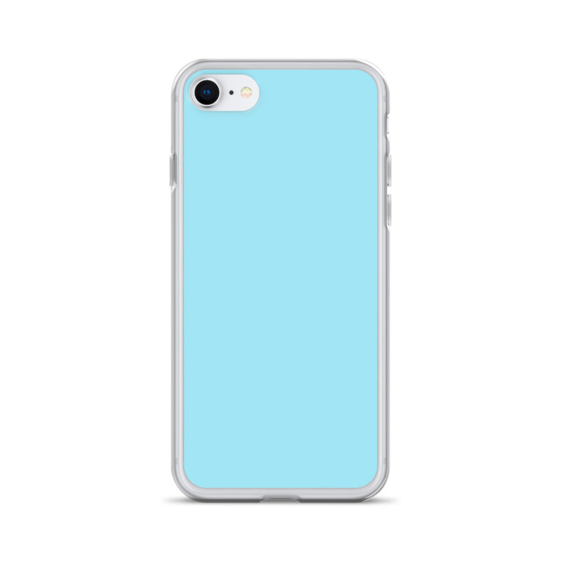 Load image into Gallery viewer, Plain Color Blizzard Blue iPhone Case Clear Bump Resistant CREATIVETECH