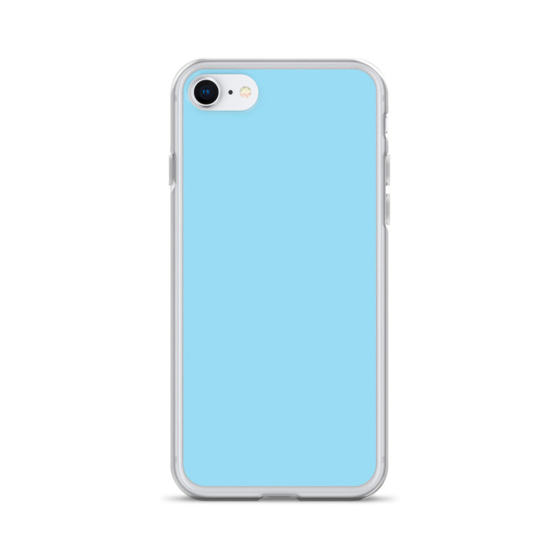 Load image into Gallery viewer, Plain Color Columbia Blue iPhone Case Clear Bump Resistant CREATIVETECH