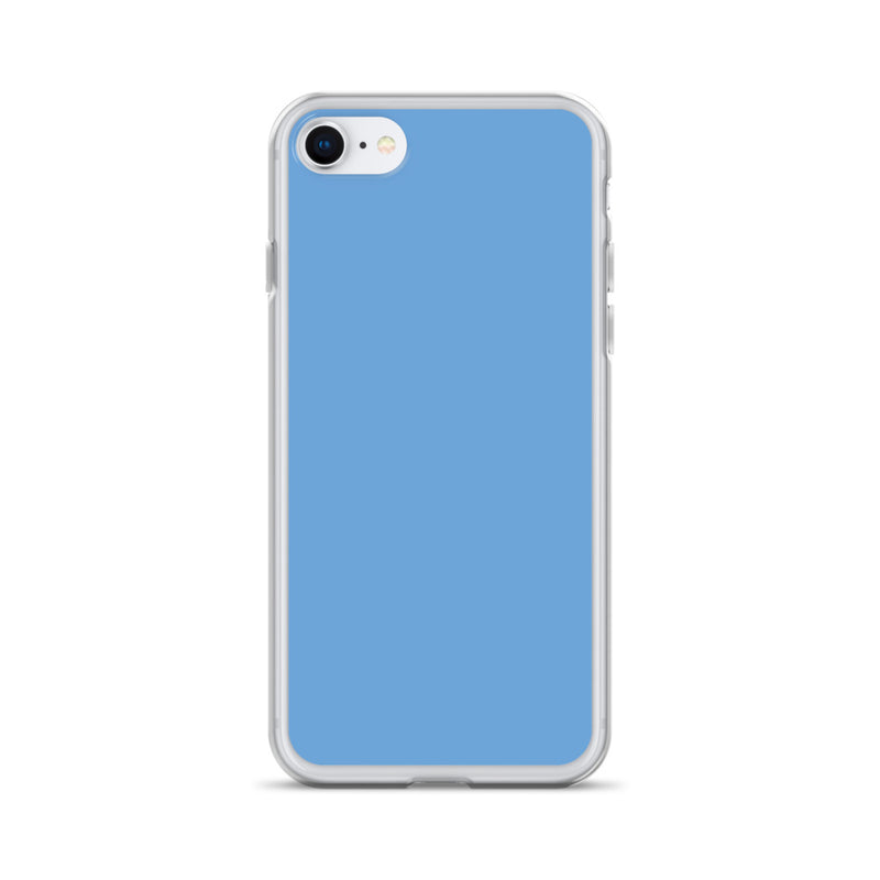 Load image into Gallery viewer, Plain Color Jordy Blue iPhone Case Clear Bump Resistant CREATIVETECH