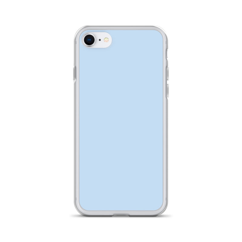 Load image into Gallery viewer, Plain Color Pattens Blue iPhone Case Clear Bump Resistant CREATIVETECH
