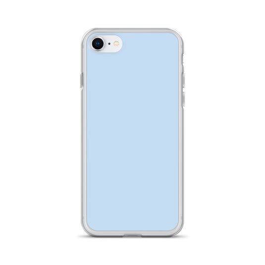 Plain Color Pattens Blue iPhone Case Clear Bump Resistant CREATIVETECH