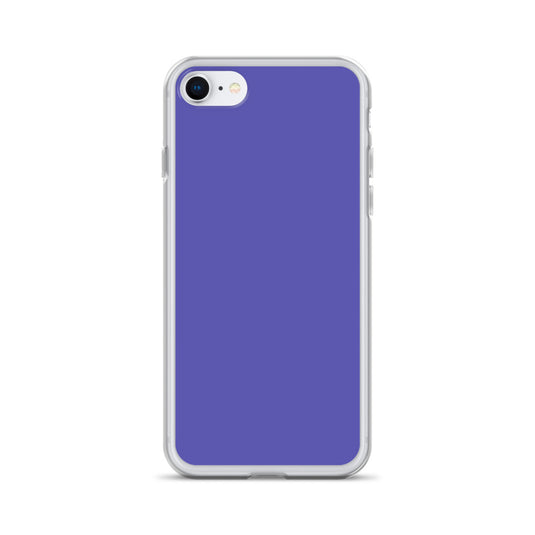 Slate Blue Purple iPhone Clear Thin Case Plain Color CREATIVETECH