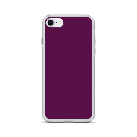 Tyrian Purple iPhone Clear Thin Case Plain Color CREATIVETECH