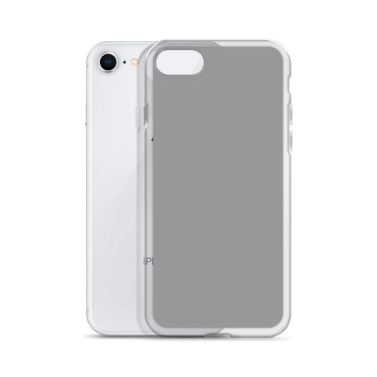 Plain Color Nobel Grey iPhone Case Clear Bump Resistant Flexible CREATIVETECH