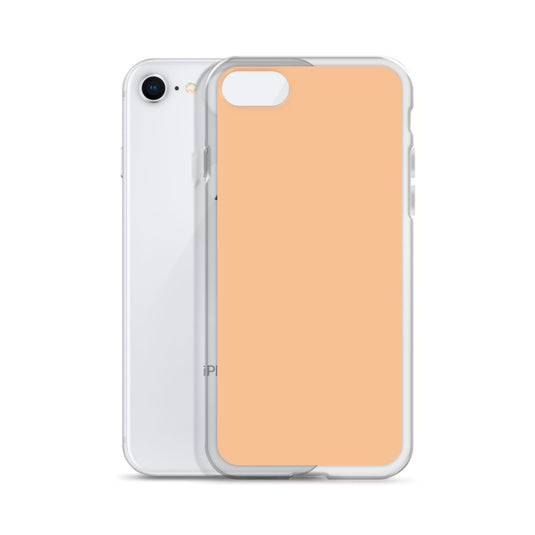 Plain Color Romantic Orange iPhone Case Clear Bump Resistant Flexible CREATIVETECH