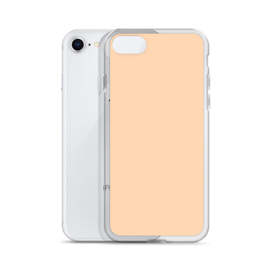 Plain Color Sandy Beach Yellow Orange iPhone Case Clear Bump Resistant Flexible CREATIVETECH