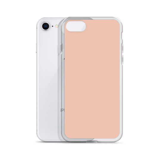 Plain Color Zinnwaldite Pink iPhone Case Clear Bump Resistant Flexible CREATIVETECH