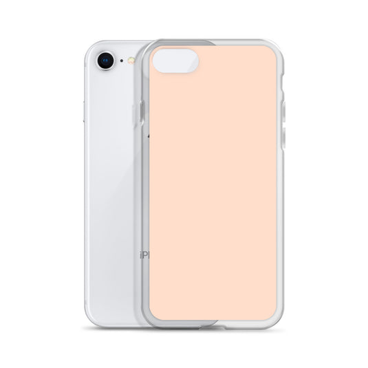 Plain Color Cinderella Orange Pink iPhone Case Clear Bump Resistant Flexible CREATIVETECH