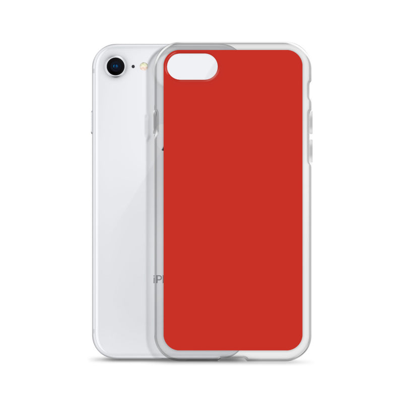 Load image into Gallery viewer, Plain Color Harley Red iPhone Case Clear Bump Resistant Flexible CREATIVETECH