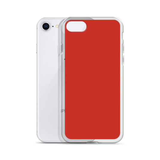 Plain Color Harley Red iPhone Case Clear Bump Resistant Flexible CREATIVETECH