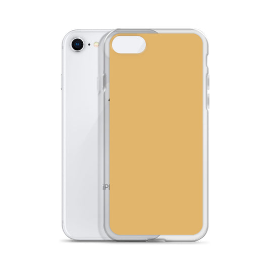 Plain Color Fawn Beige Brown iPhone Case Clear Bump Resistant Flexible CREATIVETECH