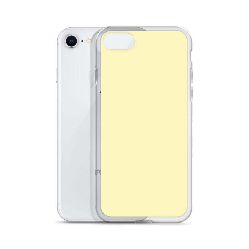 Load image into Gallery viewer, Plain Color Cumulus Yellow iPhone Case Clear Bump Resistant Flexible CREATIVETECH