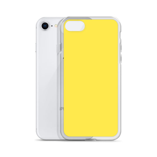 Plain Color Paris Daisy Yellow iPhone Case Clear Bump Resistant CREATIVETECH