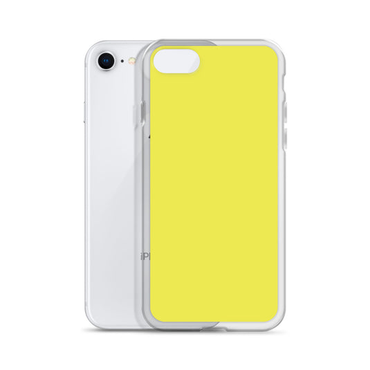 Plain Color Daisy Yellow iPhone Case Clear Bump Resistant CREATIVETECH