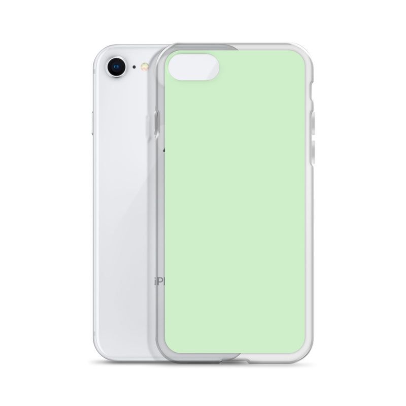 Load image into Gallery viewer, Plain Color Tara Green iPhone Case Clear Bump Resistant CREATIVETECH
