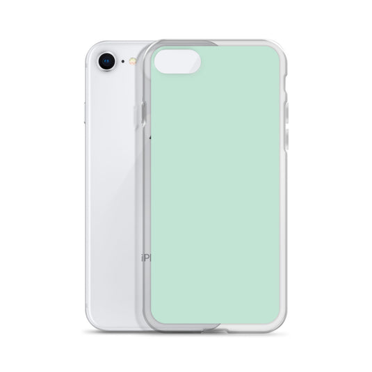 Plain Color Aero Green iPhone Case Clear Bump Resistant CREATIVETECH