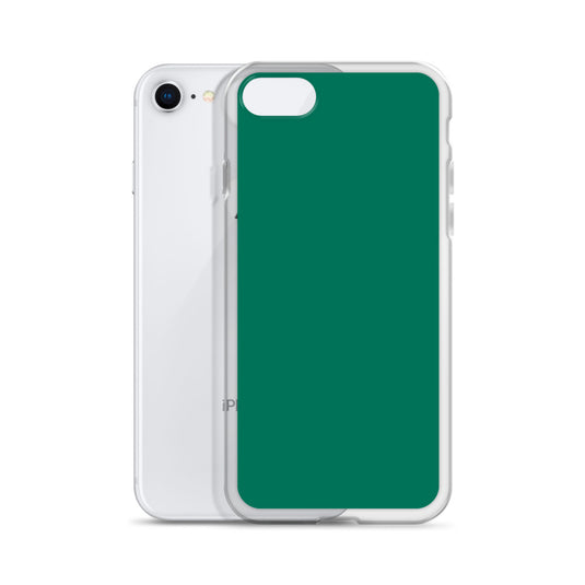 Plain Color Tropical Rain Forest Green iPhone Case Clear Bump Resistant CREATIVETECH