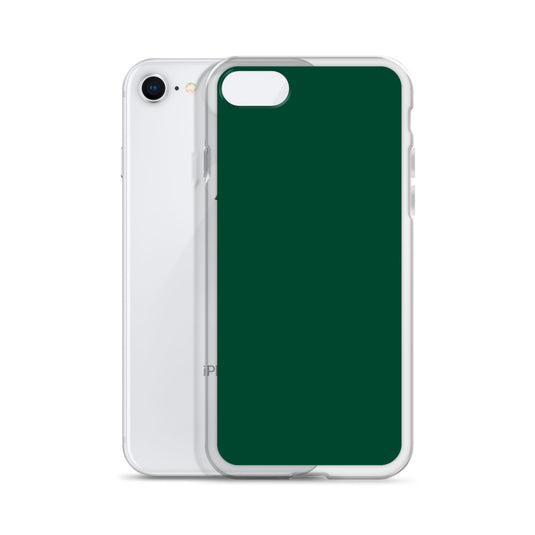 Plain Color British Racing Green iPhone Case Clear Bump Resistant CREATIVETECH