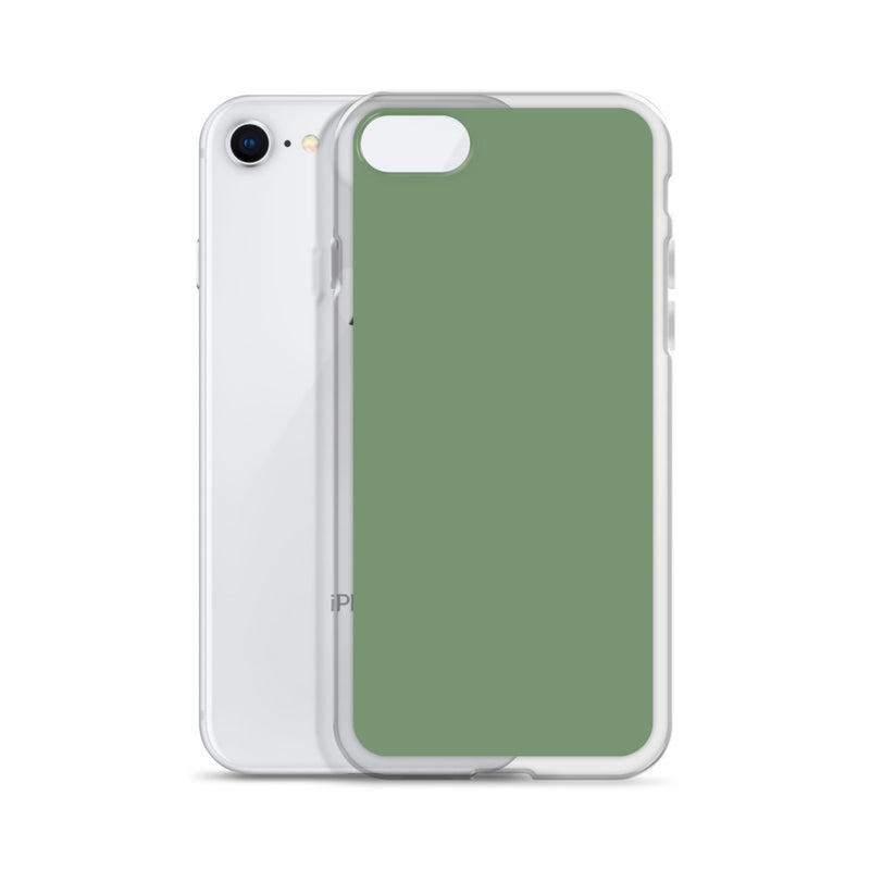 Load image into Gallery viewer, Plain Color Amulet Green iPhone Case Clear Bump Resistant CREATIVETECH