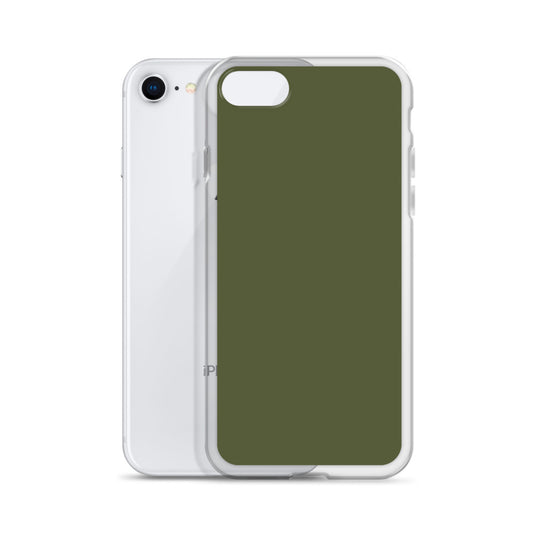 Plain Color Saratoga Green iPhone Case Clear Bump Resistant CREATIVETECH