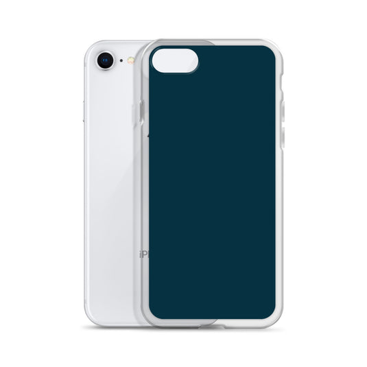 Plain Color Blue Whale iPhone Case Clear Bump Resistant CREATIVETECH
