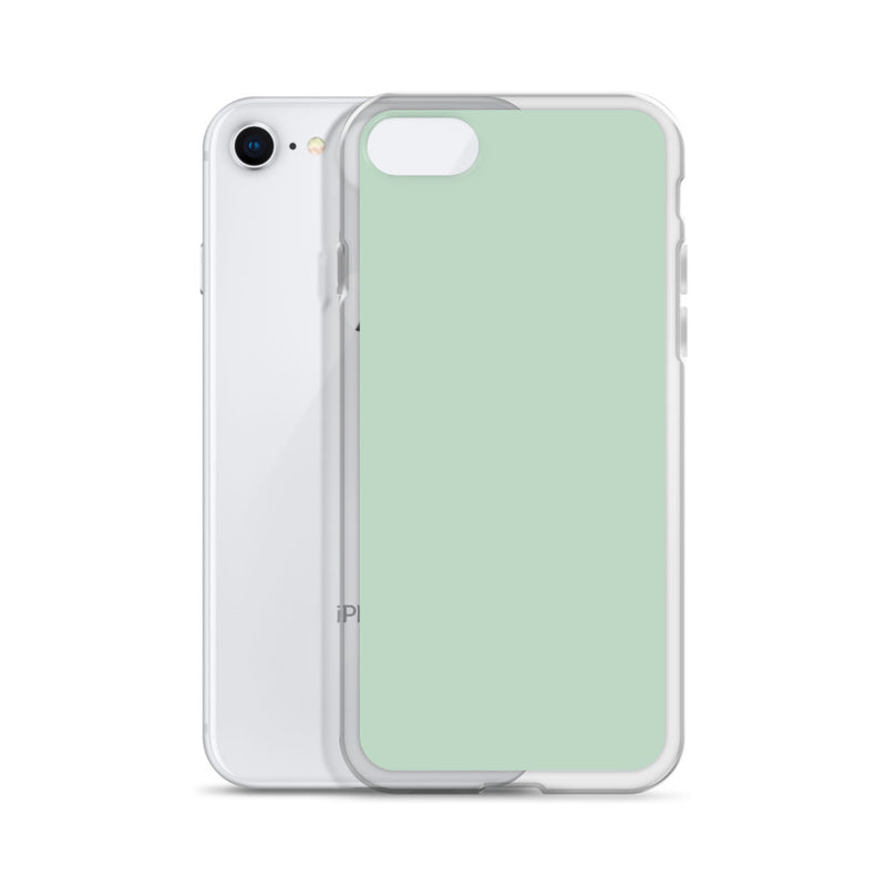 Load image into Gallery viewer, Plain Color Shallow Edgewater Blue iPhone Case Clear Bump Resistant CREATIVETECH