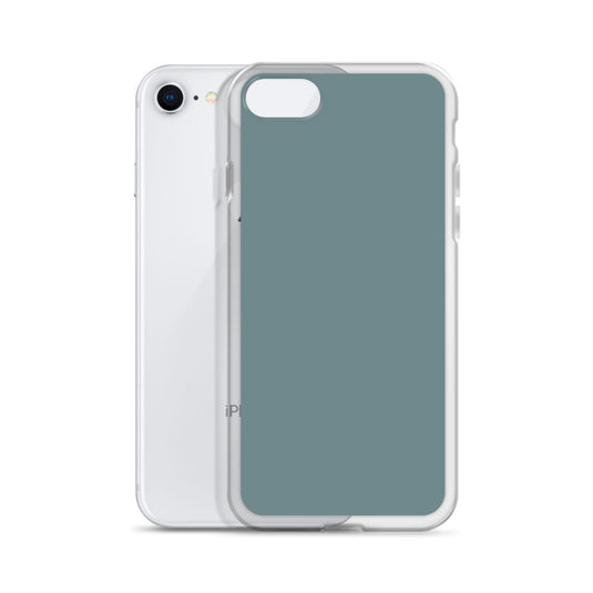 Plain Color Gothic Blue iPhone Case Clear Bump Resistant CREATIVETECH